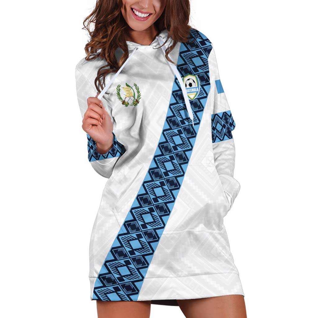 Custom Guatemala Football Hoodie Dress La Azul y Blanco Come On