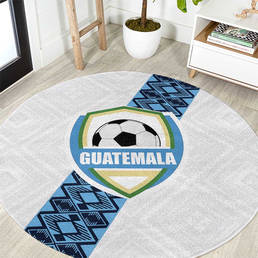 Guatemala Football Round Carpet La Azul y Blanco Come On