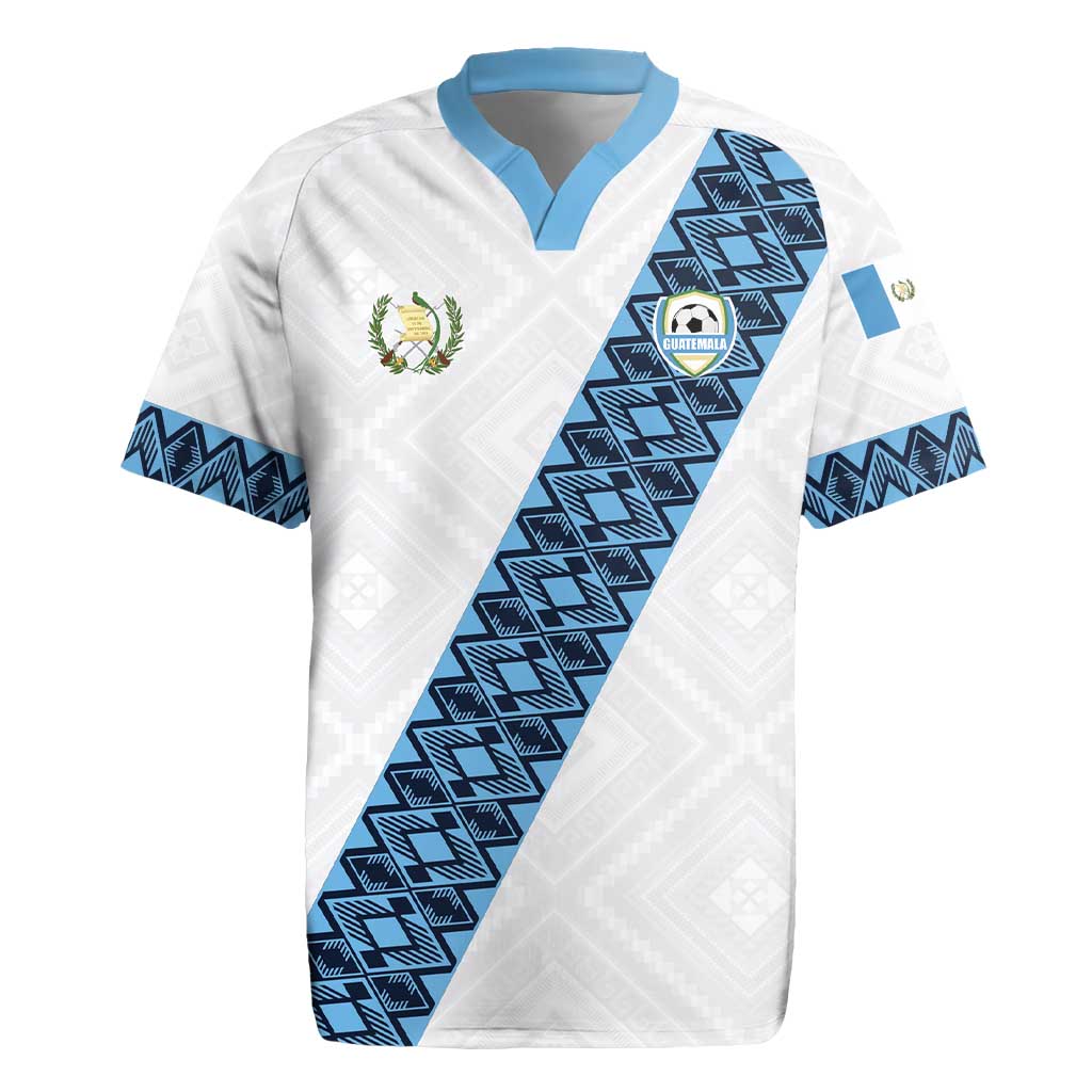 Custom Guatemala Football Rugby Jersey La Azul y Blanco Come On