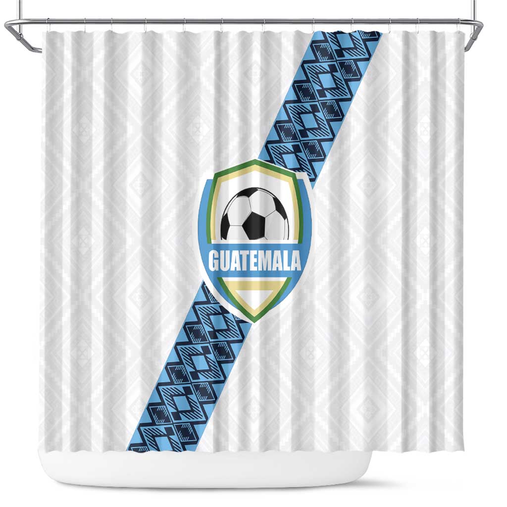 Guatemala Football Shower Curtain La Azul y Blanco Come On