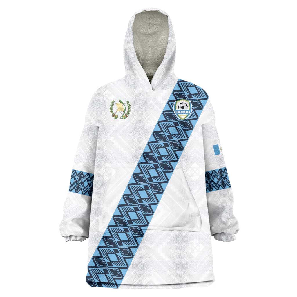 Custom Guatemala Football Wearable Blanket Hoodie La Azul y Blanco Come On