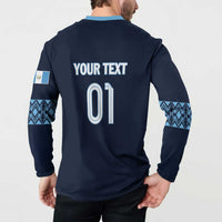Custom Guatemala Football Button Sweatshirt Vamos Los Chapines
