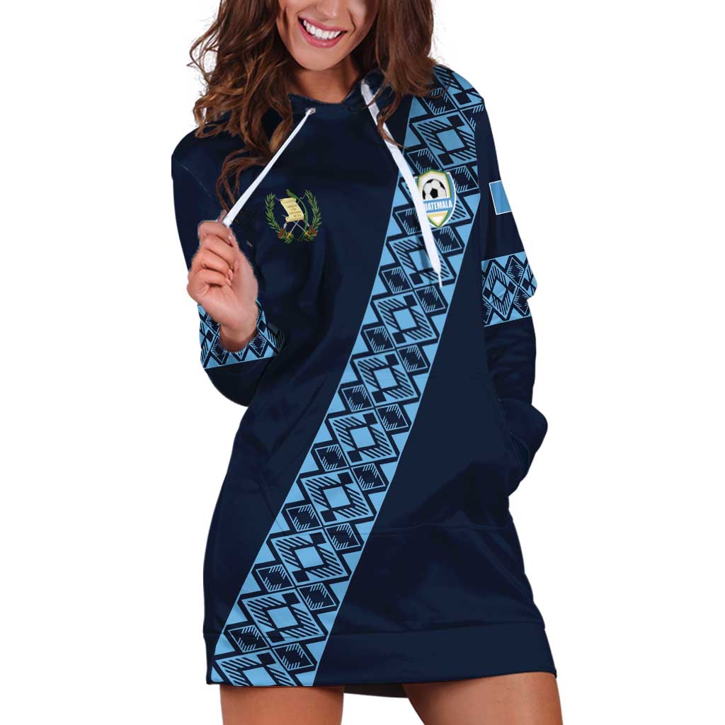 Custom Guatemala Football Hoodie Dress Vamos Los Chapines