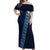 Custom Guatemala Football Off Shoulder Maxi Dress Vamos Los Chapines