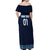 Custom Guatemala Football Off Shoulder Maxi Dress Vamos Los Chapines