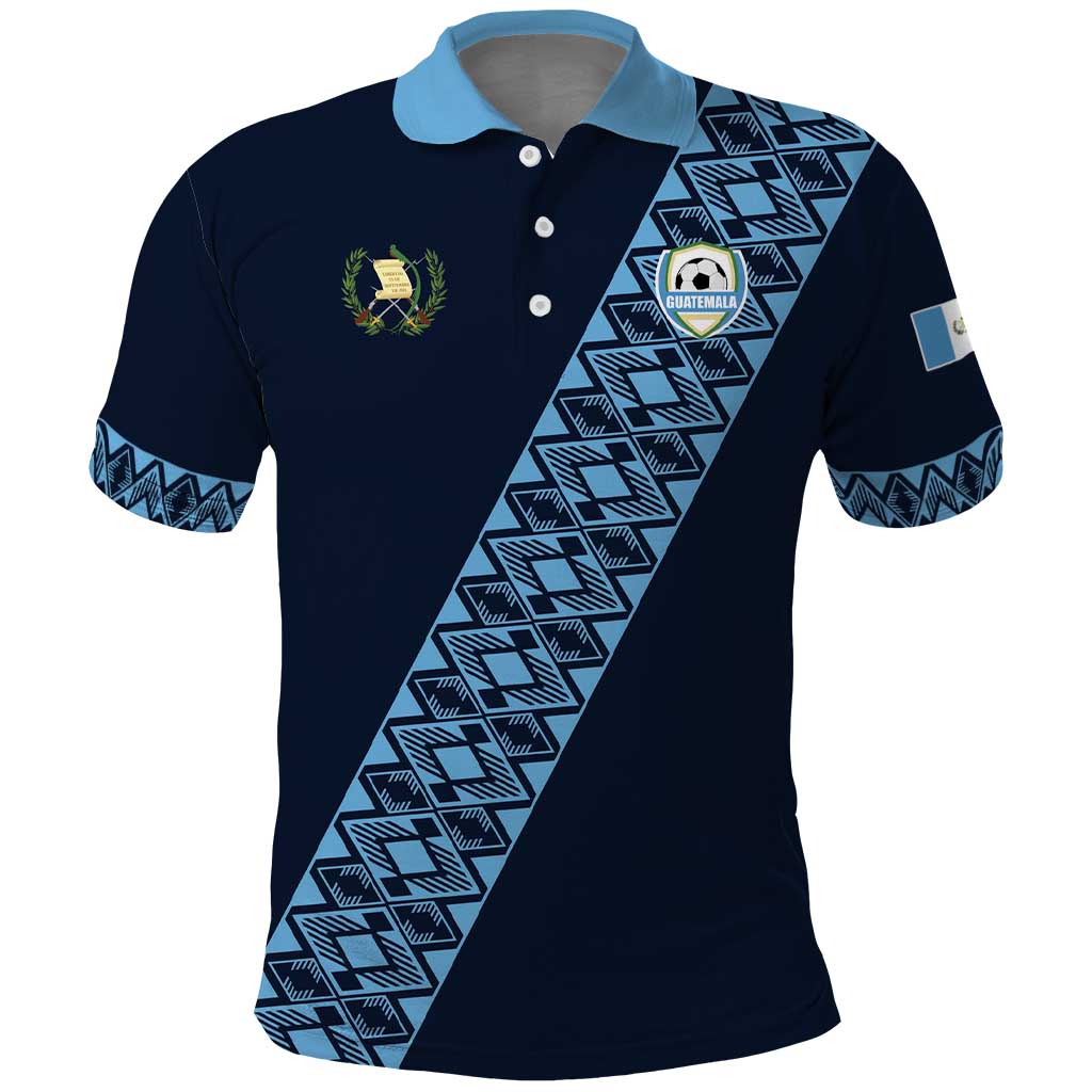 Custom Guatemala Football Polo Shirt Vamos Los Chapines