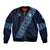 Custom Guatemala Football Sleeve Zip Bomber Jacket Vamos Los Chapines