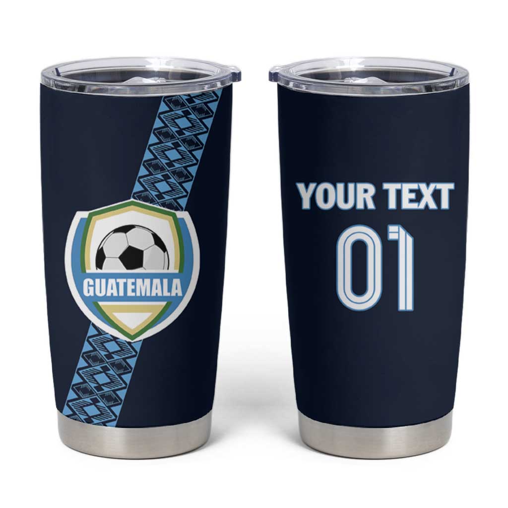 Custom Guatemala Football Tumbler Cup Vamos Los Chapines