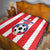 Puerto Rico Football Quilt Go The Blue Hurricane