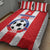 Puerto Rico Football Quilt Bed Set Go The Blue Hurricane