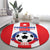 Puerto Rico Football Round Carpet Go The Blue Hurricane