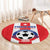 Puerto Rico Football Round Carpet Go The Blue Hurricane