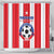 Puerto Rico Football Shower Curtain Go The Blue Hurricane