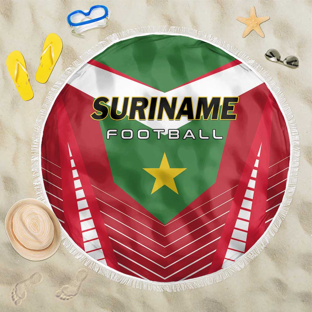 Suriname Football Beach Blanket Go Sranankondre Fubal Pluga