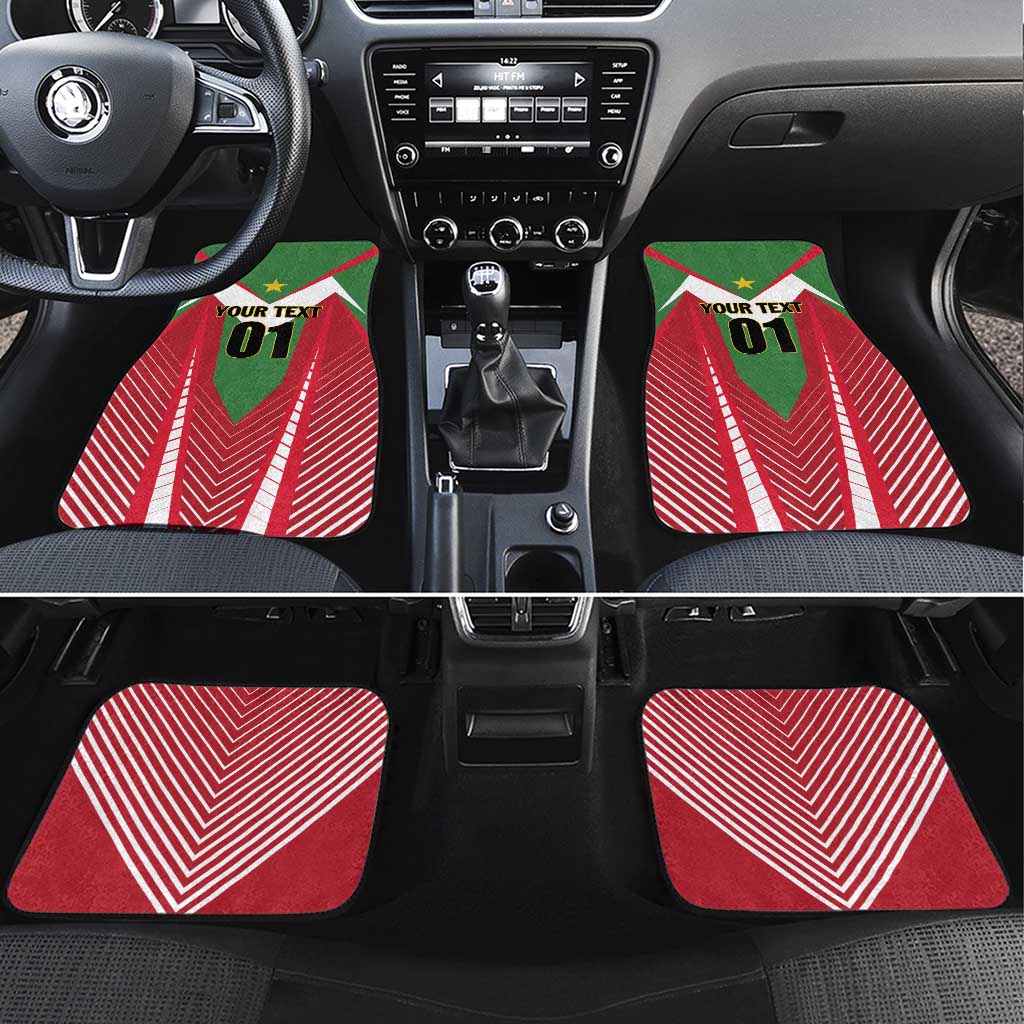 Suriname Football Car Mats Go Sranankondre Fubal Pluga