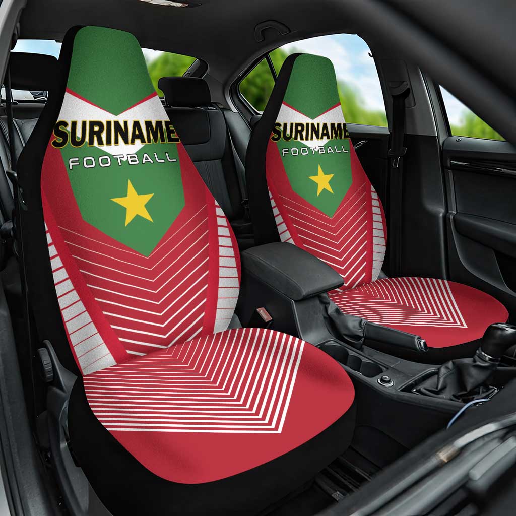 Suriname Football Car Seat Cover Go Sranankondre Fubal Pluga