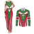 Custom Suriname Football Couples Matching Tank Maxi Dress and Long Sleeve Button Shirt Go Sranankondre Fubal Pluga