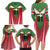 Custom Suriname Football Family Matching Long Sleeve Bodycon Dress and Hawaiian Shirt Go Sranankondre Fubal Pluga