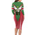 Custom Suriname Football Family Matching Long Sleeve Bodycon Dress and Hawaiian Shirt Go Sranankondre Fubal Pluga