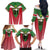 Custom Suriname Football Family Matching Off The Shoulder Long Sleeve Dress and Hawaiian Shirt Go Sranankondre Fubal Pluga