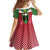 Custom Suriname Football Family Matching Off Shoulder Short Dress and Hawaiian Shirt Go Sranankondre Fubal Pluga