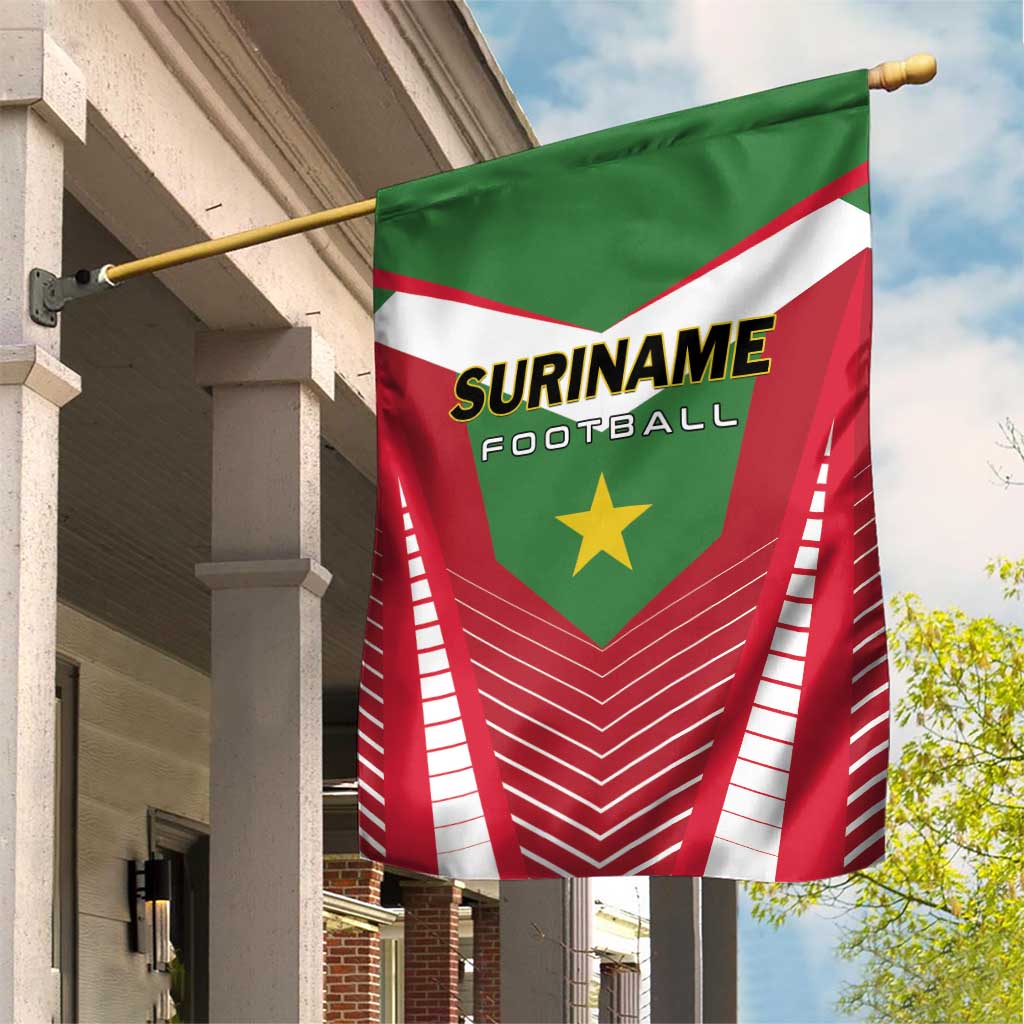 Suriname Football Garden Flag Go Sranankondre Fubal Pluga