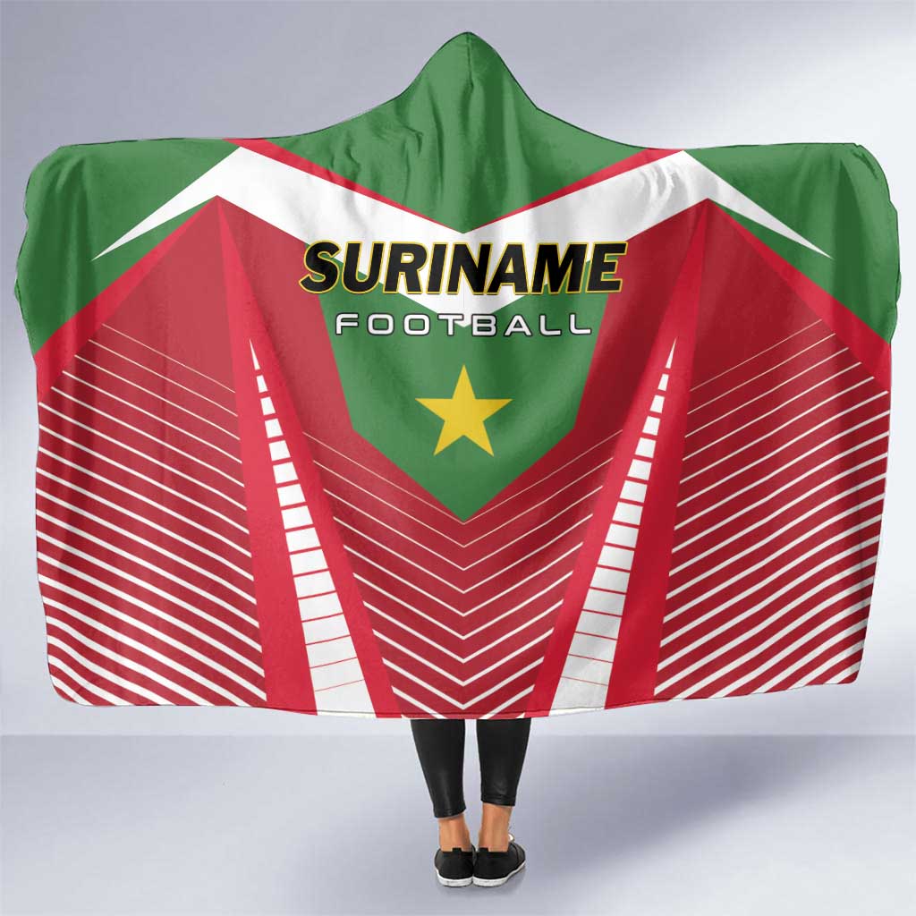 Suriname Football Hooded Blanket Go Sranankondre Fubal Pluga