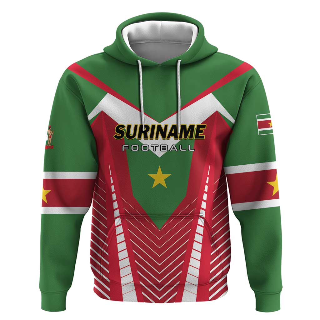 Custom Suriname Football Hoodie Go Sranankondre Fubal Pluga