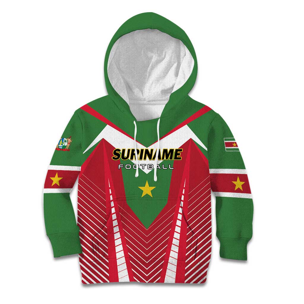 Custom Suriname Football Kid Hoodie Go Sranankondre Fubal Pluga