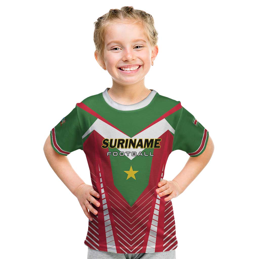 Custom Suriname Football Kid T Shirt Go Sranankondre Fubal Pluga