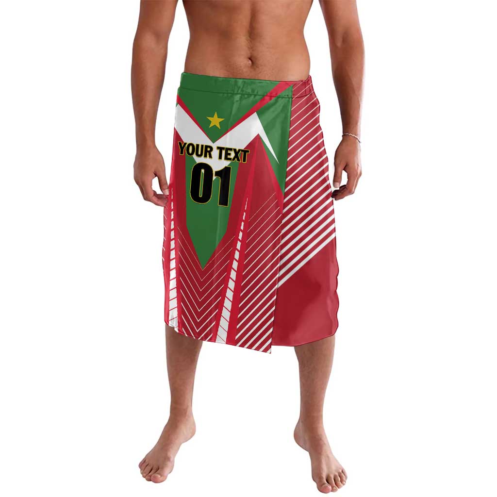 Custom Suriname Football Lavalava Go Sranankondre Fubal Pluga