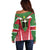 Custom Suriname Football Off Shoulder Sweater Go Sranankondre Fubal Pluga