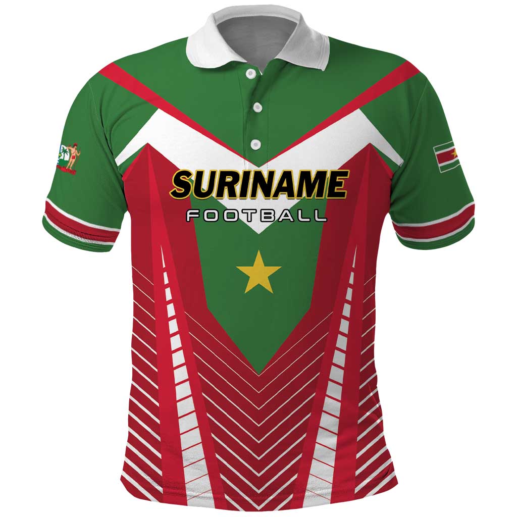 Custom Suriname Football Polo Shirt Go Sranankondre Fubal Pluga