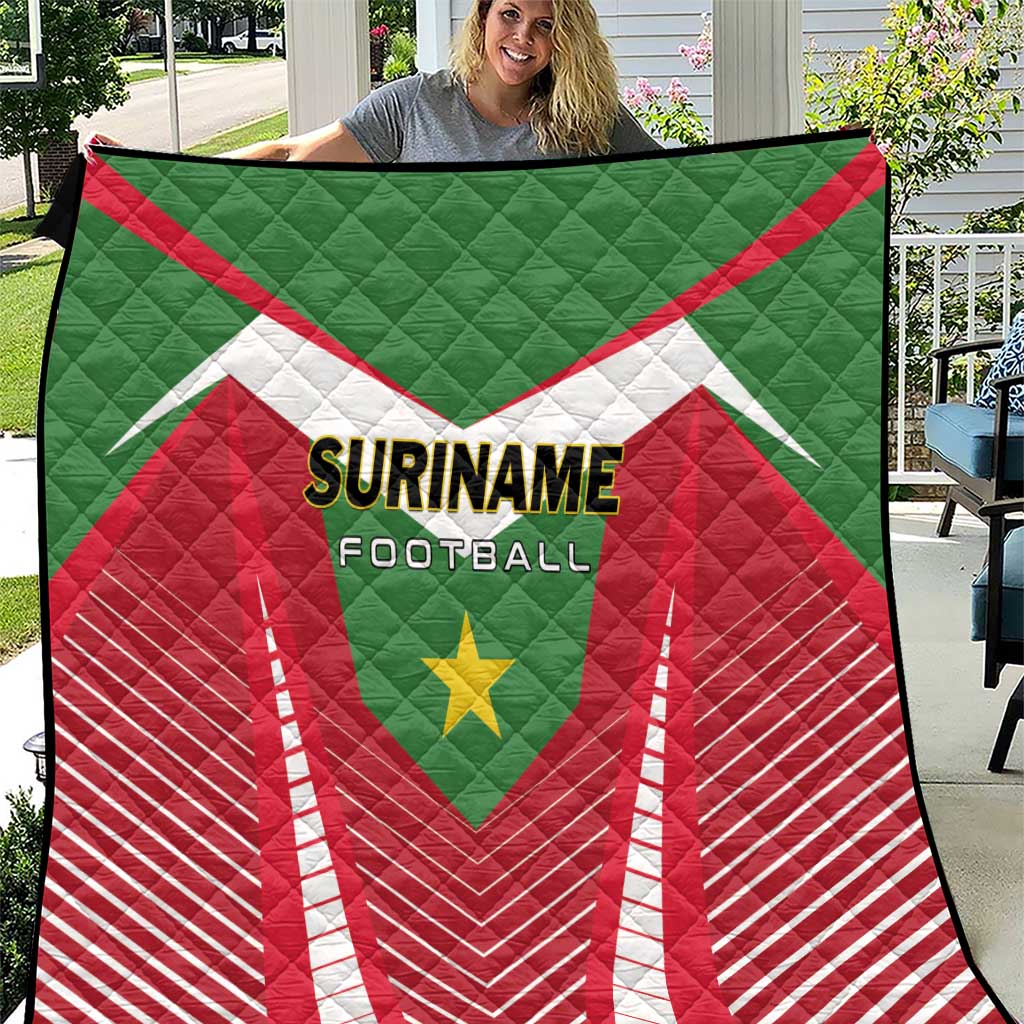 Suriname Football Quilt Go Sranankondre Fubal Pluga