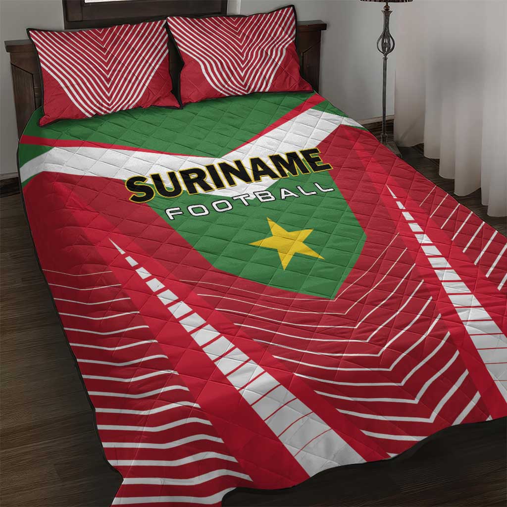 Suriname Football Quilt Bed Set Go Sranankondre Fubal Pluga