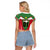 Custom Suriname Football Raglan Cropped T Shirt Go Sranankondre Fubal Pluga