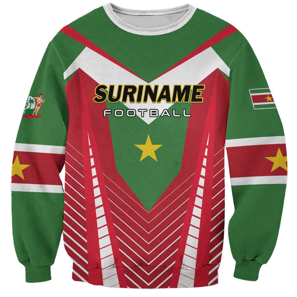 Custom Suriname Football Sweatshirt Go Sranankondre Fubal Pluga