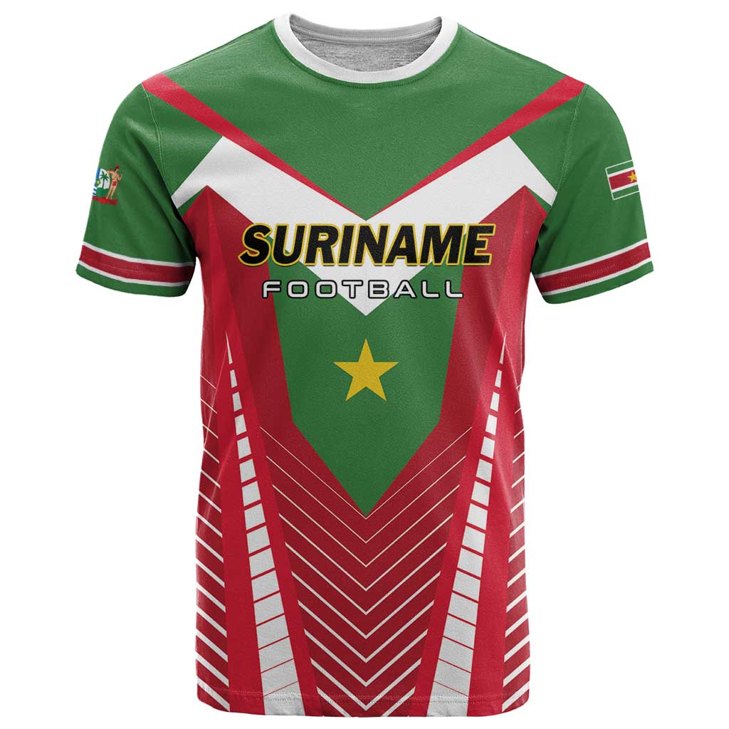 Custom Suriname Football T Shirt Go Sranankondre Fubal Pluga