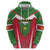 Custom Suriname Football Zip Hoodie Go Sranankondre Fubal Pluga