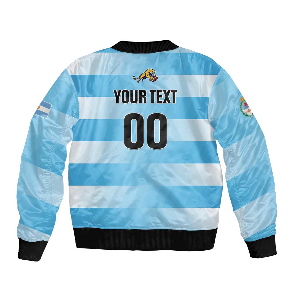 Custom Rugby Argentina Bomber Jacket Pumitas Go Champions