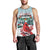 Personalised Cardinal Christmas Men Tank Top Snowflake Xmas Tree - Wonder Print Shop