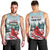 Personalised Cardinal Christmas Men Tank Top Snowflake Xmas Tree - Wonder Print Shop