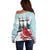 Personalised Cardinal Christmas Off Shoulder Sweater Snowflake Xmas Tree - Wonder Print Shop