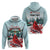 Personalised Cardinal Christmas Zip Hoodie Snowflake Xmas Tree - Wonder Print Shop