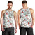 Cardinal Christmas White Men Tank Top Xmas Pattern - Wonder Print Shop