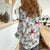 Cardical Christmas White Women Casual Shirt Xmas Pattern