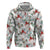 Cardinal Christmas White Zip Hoodie Xmas Pattern - Wonder Print Shop