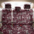 Cardical Christmas Wine Red Back Car Seat Cover Xmas Pattern