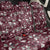 Cardical Christmas Wine Red Back Car Seat Cover Xmas Pattern