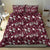 Cardical Christmas Wine Red Bedding Set Xmas Pattern